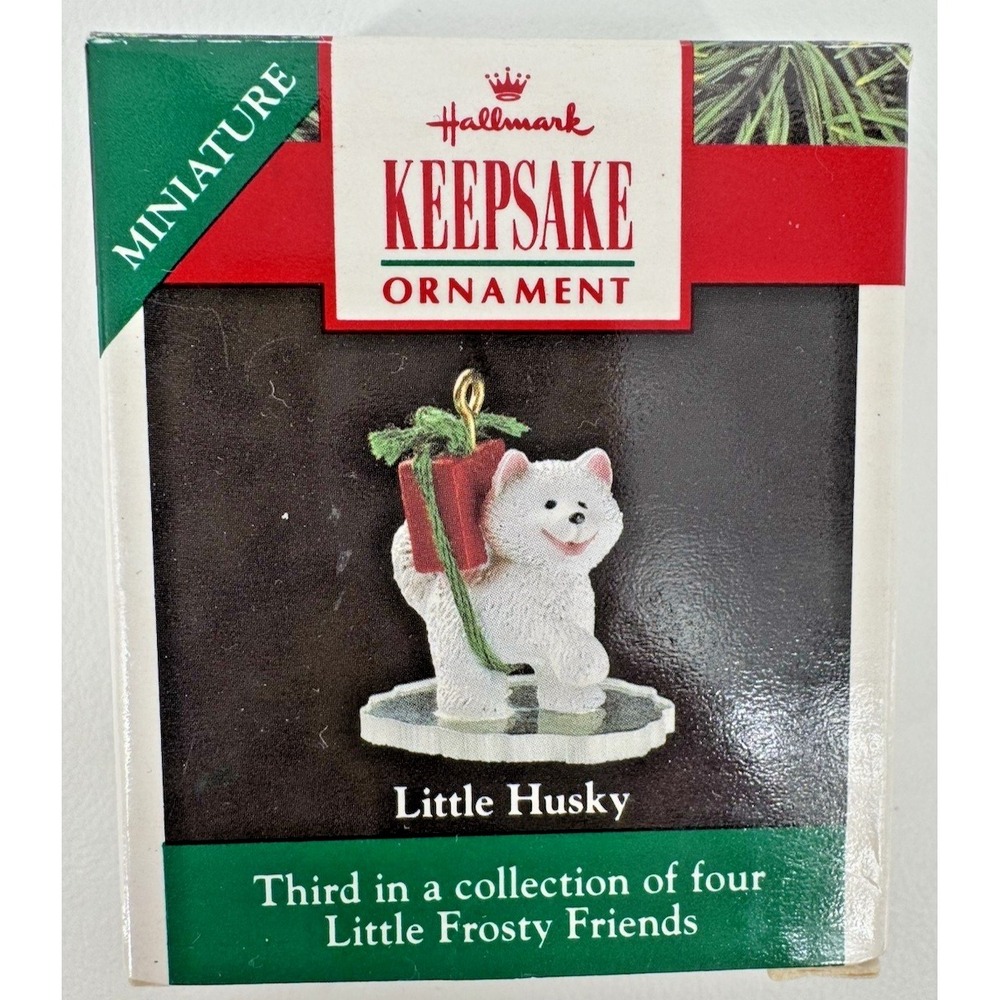 Hallmark Keepsake Miniature Little Husky Ornament Little Frosty Friends- 3rd